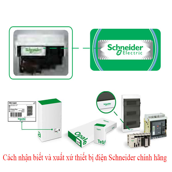 Cách nhận biết và xuất xứ thiết bị điện Schneider chính hãng